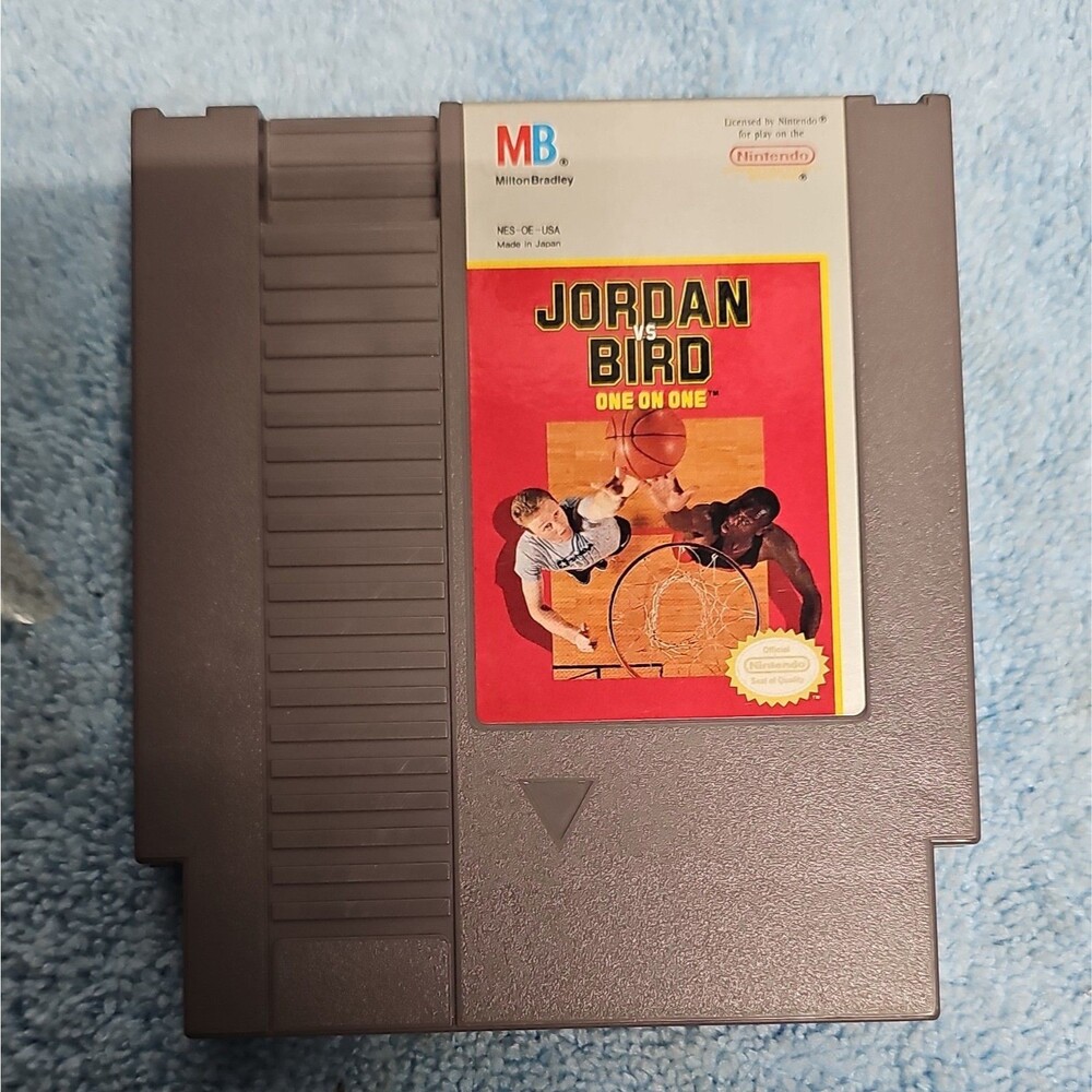 Jordan vs Bird: One on One Nintendo NES Milton Bradley NTSC-U/C - UNTESTED